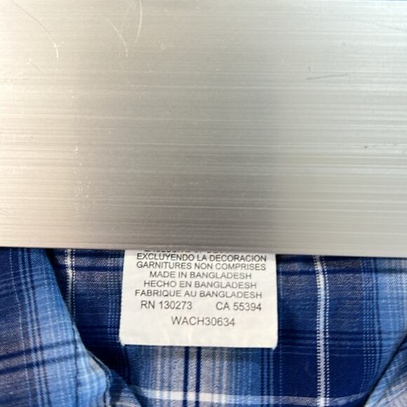 Wrangler Men XL button down shirt American Cowboys Western Stitching Snap Cotton - Picture 14 of 14